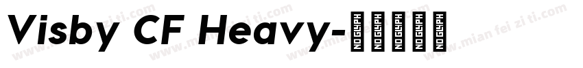 Visby CF Heavy字体转换